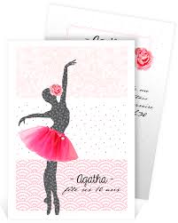 Invitation Anniversaire Notre Petite Danseuse Invitation Anniversaire Carte Invitation Anniversaire Carte Anniversaire 10 Ans