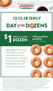 Pinned December 12th Second Dozen Doughnuts For 1 Today At Krispykreme Thecouponsapp Krispy Kreme Coupons Krispy Kreme Shopping Coupons