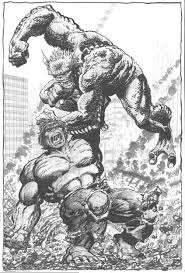 Its force becomes overwhelming, it. Alex Chung Hulk Versus Abomination By John Byrne Hulk Artwork Hulk Art Marvel Comics Superheroes