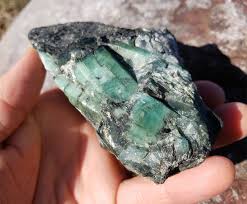 Exterior stone floor cleaning with polishing machine and chemica. Raw Emerald Crystal Cluster Natural Green Beryl In Black Etsy Emerald Crystal Cluster Crystal Cluster Stones And Crystals
