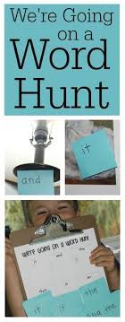 We Re Going On A Word Hunt Fun Hide And Seek Game For Kids Who Are Learning How To Read Word Activities Sight Word Activities Sight Words Kindergarten