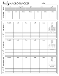 Macro Tracker Etsy Macro Tracker Macro Meal Plan Macro Meals