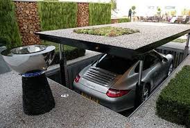 Hideaway Car Elevator For Your Driveway Garage House Hidden Rooms Underground Garage