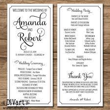 Elegant Wedding Program Ceremony Program Printable Files Rustic Wedding Gard Elegant Wedding Programs Wedding Ceremony Programs Template Wedding Programs