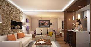 An exposed brick wall with splashes of paint gains traction in this design. Brick Wall Accents In 15 Living Room Designs Home Design Lover