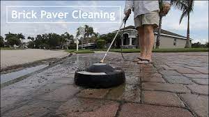 More images for brick paver scrubber » Pressure Washing Brick Paver Driveway Using A Surface Cleaning Attachment Youtube