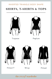 The Concept Wardrobe A Selection Of Great Shirts T Shirts And Tops For The Inverted Triangle Body Triangle Body Shape Inverted Triangle Body Shape Fashion