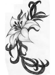 Flower Tattoo Designs Tribal Art Tatowierungen Lilien Tattoo Tattoo Ideen