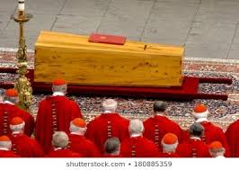 Rome Italy April 08 2005 Cardinals Stand By The Coffin Of Pope John Paul Ii During His Funeral In St Peter Square John Paul Ii John Paul Pope John Paul Ii