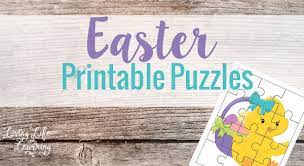 N (4 years old) has had a ton of fun putting these together over and over again! Easter Printable Puzzles