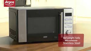 De Longhi Am820cxc 20l Stainless Steel Solo Microwave Argos Review Youtube