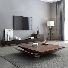 Modern Black Wood Coffee Table With Storage Square Drum Coffee Table With Drawer In 2020 Centre Table Living Room Modern Wood Coffee Table Center Table Living Room