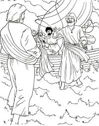 Jesus walking on water coloring pages are a fun way for kids of all ages to develop creativity, focus, motor skills and color recognition. Pin On Kleurplaten Nieuwe Testament Bible Coloring Pages Nt