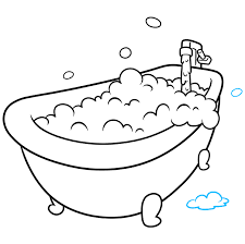Bathing bathroom bubble bath bathtub towel, cute cartoon bubble bath, cartoon character munchkin cat sphynx cat drawing o meri mehbooba, cartoon cat holding a bathtub blue pattern. How To Draw A Bubble Bath Really Easy Drawing Tutorial