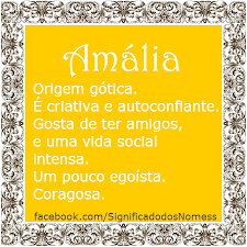 Significado Do Nome Amalia Significado Dos Nomes