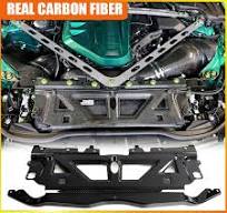 DRY Carbon Fiber Water Tank Radiating Plate Cover Trim For BMW M3 G80 M4  G82 G83