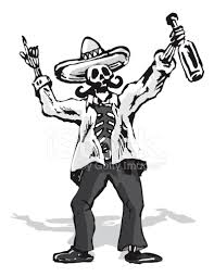 This version you can use the line work of just the use as is. Drunk Mexican Skull Character Stock Vector Freeimages Com