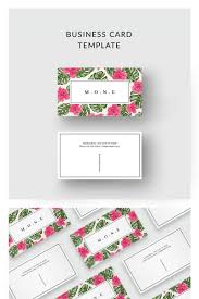 Pink Flowers Business Card Corporate Identity Template Busi Business Card Template Design Business Cards Corporate Identity Business Cards Creative Templates