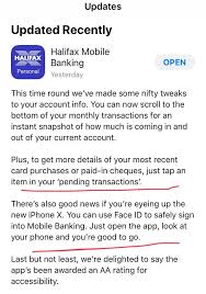 Halifax customers wanting to apply for a new loan. Uk Bank Halifax Updates App To Support Face Id Apple