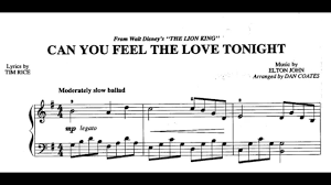 Sheet music print and download options may vary. Tickle Dem Keys Intermediate Piano Can You Feel The Love Tonight Arr By Dan Coates Facebook