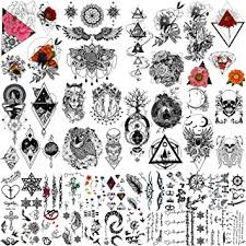 This type of tattoo is ideal for women, young and old alike. Yazhiji 32 Pieces Lot Rich Tattoo Patterns Totem Flower Rose Temporary Tattoo Stickers For Women Men Boys Girls Sexy Body Art Big Arm Tower Drawing Sunflower Amazon Ca Beauty Personal Care