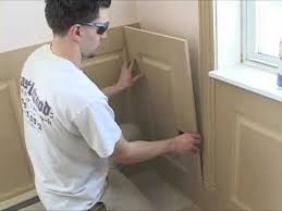 In this project we'll create a classic frame wainscoting capped with a chair rail that will add elegance to any room. Installing Wainscoting Panels Youtube