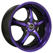 Black And Purple Car Rims Purple Wheels Custom Wheels Purple Car Custom Cars