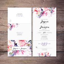 Flower Watercolor Seal And Send Wedding Invite Pink Floral Send N 39 Seal Wedding In Flower Wedding Invitation Pink Wedding Invitations Wedding Invitations
