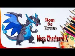 Comparto trucos y consejos sobre cómo mejorar sus habilidades de dibujo a lo la. How To Draw Mega Charizard X Pokemon Drawing Easy Drawing For Kids In 2021 Easy Drawings Easy Drawings For Kids Pokemon Drawings