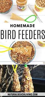Ice Cream Cone Bird Feeder Easy Bird Seed Ornaments You Can Make Natural Beach Living Recipe Homemade Bird Feeders Bird Seed Ornaments Bird Feeders