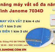 Hướng Dẫn Vắt Sổ- Vừa May Vừa Vắt - Cuốn Biên Chi Tiết Trên Máy Vắt Sổ Gia  Đình |Janome Model 7034D|