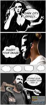 Download Black And White Comic Book Effect Mockup 366798880 Desirefx Com In 2020 Black And White Comics Comic Books Black And White