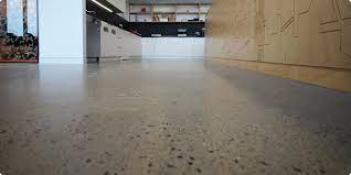Transitions Polished Concrete Floor Environmentally Friendly Floor Office Space Brisbane Aus Polished Concrete Polished Concrete Flooring Concrete Floors