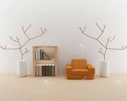 Similarly, if the decor of your room is cosy and comfortable, then a wooden sofa bed is ideal for your room. Interior Living Room With Single Sofa Design With Book Shelf Stock Photo Picture And Royalty Free Image Image 72442736