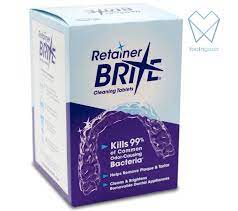 Get in the habit of doing this every time you wash your hands before you sit down or whenever you have a snack. Retainer Brite Cleaning Tablets Aligners Mouthguards Dental Appliance Cleaner Toothgood