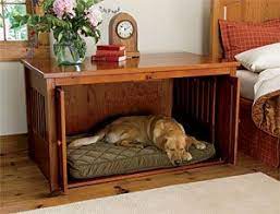 The bottom is framed with 3″ high wood to contain your dog's favorite bed, pad or blankets. Pin On Pet Living