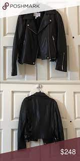 Bcbg Generation Black Leather Moto Jacket Leather Moto Jacket Black Leather Moto Jacket Jackets