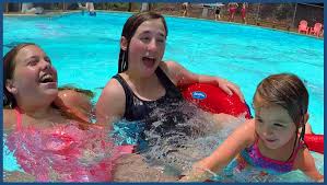 Kids Prank Dad Girls Swim In The Swimming Pool Family Fun Pranks For Kids Girls Swimming Kids Swimming