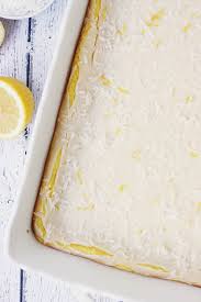 Easy Lemon Bars With Cake Mix Half Scratched Recipe Lemon Bars Easy Lemon Desserts Cake Lemon Cake Mix Recipe