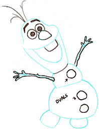 How To Draw Olaf The Snowman From Frozen With Easy Steps Tutorial How To Draw Step By Step Drawing Tutorials Olaf Drawing Disney Drawings Cartoon Drawings