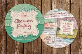 bierdeckel als einladungskarte shabby chic einladung geburtstag basteln einladungen bierdeckel