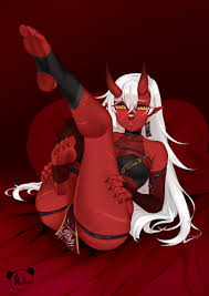 Rule 34 - 1girls Akumi Ass Feet Fingerless Gloves Gloves Oni Oni Horns  Red-skinned Female Red Gloves Red Skin Scars Soles Vyugen White Hair Yellow  Eyes | 7125862