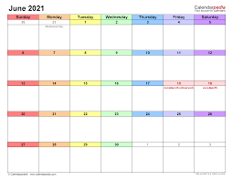 Free june printable calendar 2021 can be ideal for office and home. June 2021 Calendar Templates For Word Excel And Pdf