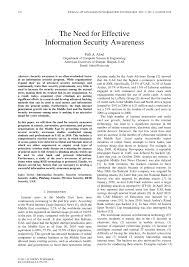 Successful phishing attacks give attackers a foothold in while many phishing emails will be stuffed with details designed to offer a false security, some phishing. Pdf The Need For Effective Information Security Awareness