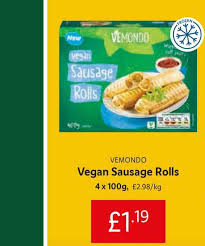 Unravel the pastry on a floured surface, then roll the pastry out so that one side measures 43 cm. Vemondo Vegan Sausage Rolls Offer At Lidl