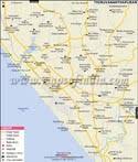 Western ghats form an almost continuous mountain wall. Ernakulam City Map