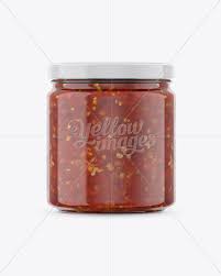 Hot Tomato Sauce Jar Mockup In Jar Mockups On Yellow Images Object Mockups Tomato Sauce Jar Sauce
