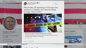 Jack michael posobiec iii is an american correspondent and host working for oan news (one america network) since joining the station. Trump Retweets Conspiracy Theorist On Chicago Weekend Shootings Abc7 Chicago