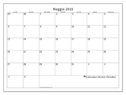 Calendario Maggio 2019 70ld Michel Zbinden It