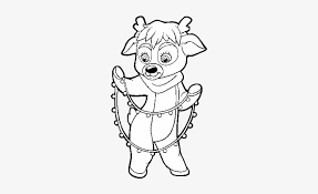 Perhaps you will want to change the color of his usual white and brown suit or even his yellow sponge body , or you will decide to make patrick to be a gold star instead of a starfish ? Reindeer With Christmas Lights Coloring Page Coloring Book 600x470 Png Download Pngkit